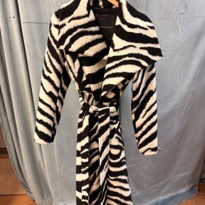 Dawnley Wool Zebra coat